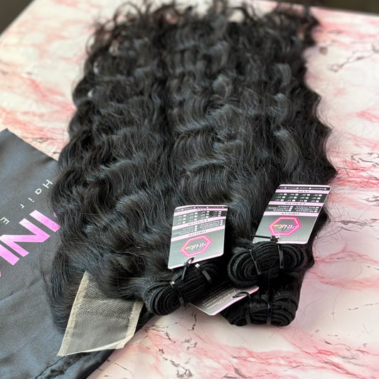 Raw Wavy 3 Bundles + Closure Deal