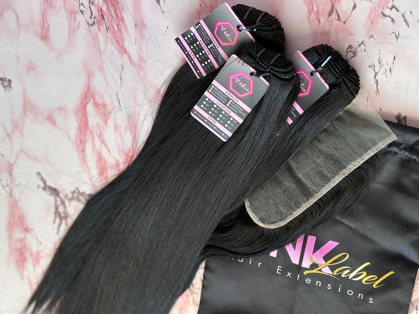 Raw Straight 3 Bundles + Closure Deal