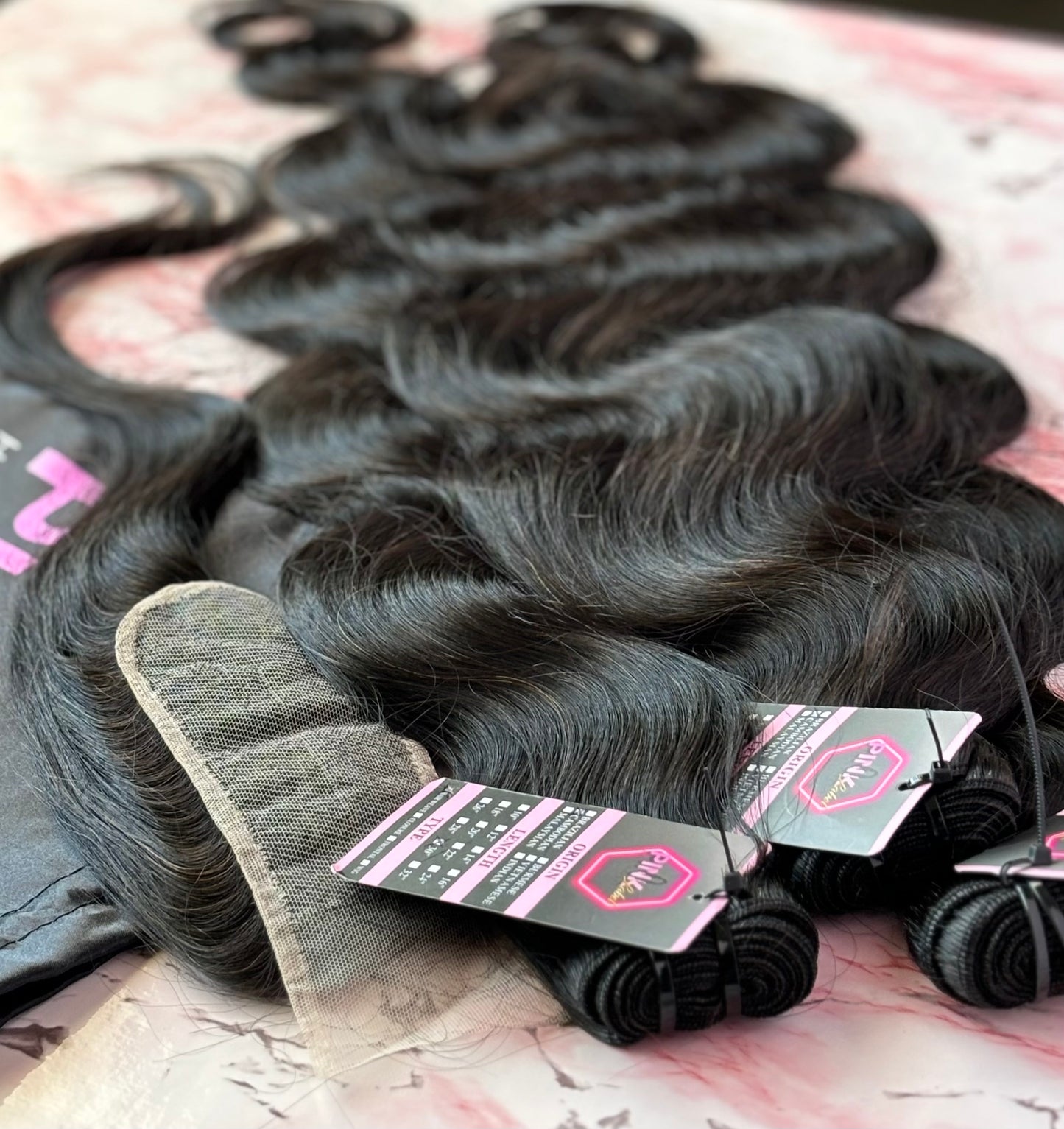 Raw Body Wave 3 Bundles + Closure Deal